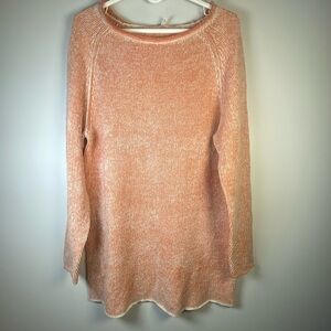 New! Free People Peach Crew Neck Sweater
